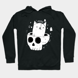 Meow Kitty Skull Hoodie